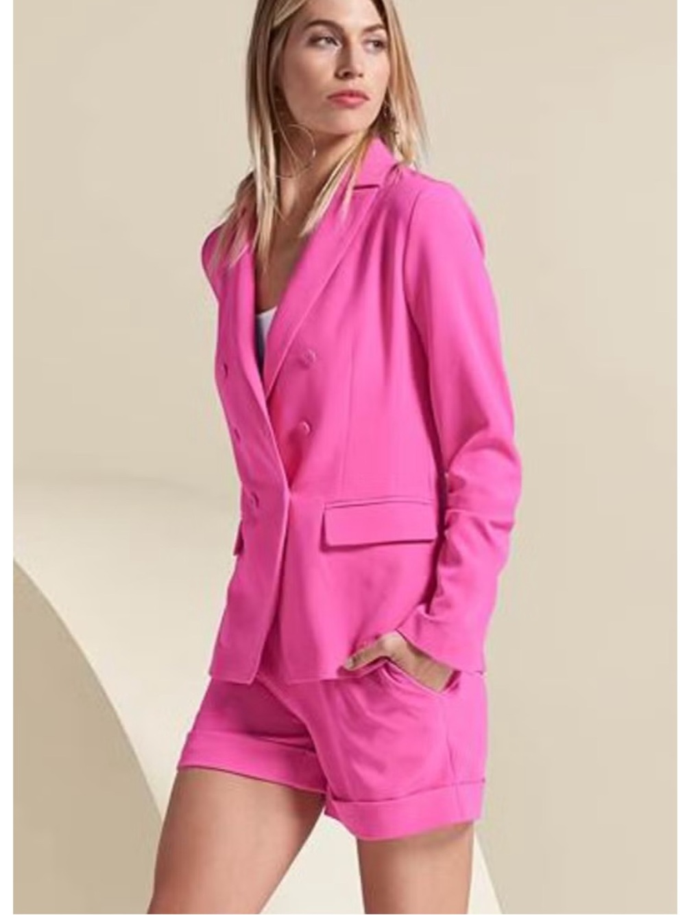 Venus Hot pink blazer and short set x